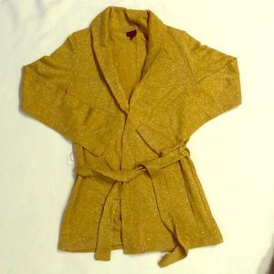 Gold wrap sweater